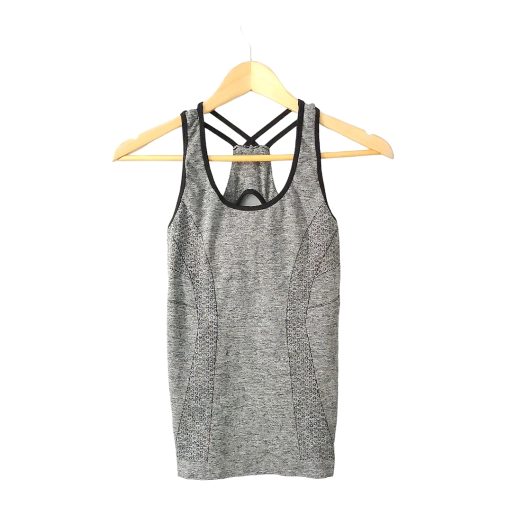 Gray Athletic/workout tank with Built-in bra